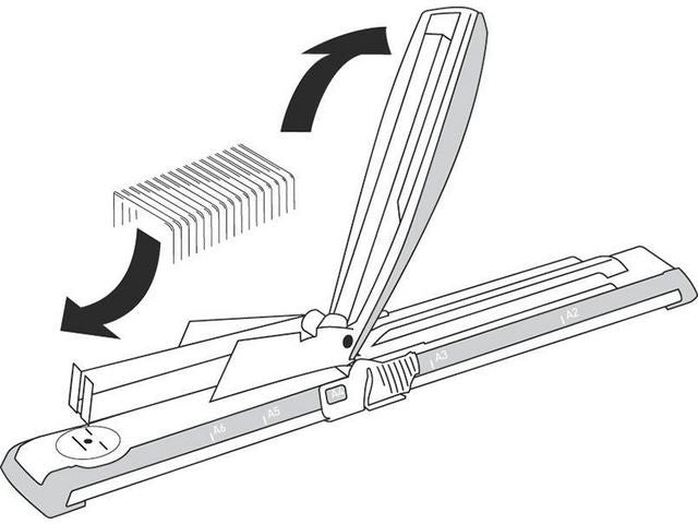 Häftapparat LEITZ 5560 lång arm svart